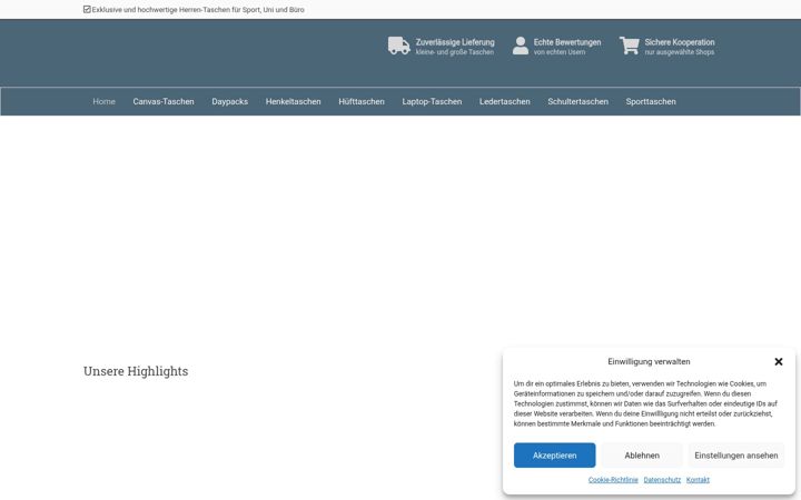 Screenshot of herren-tasche.com