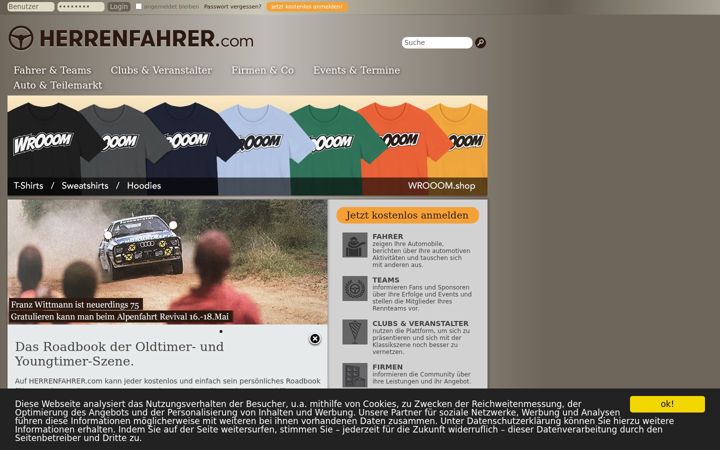 Screenshot of herrenfahrer.com