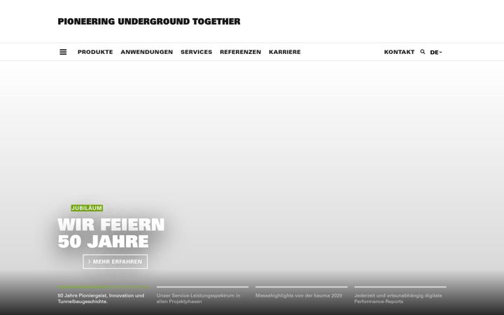 Screenshot of herrenknecht.com