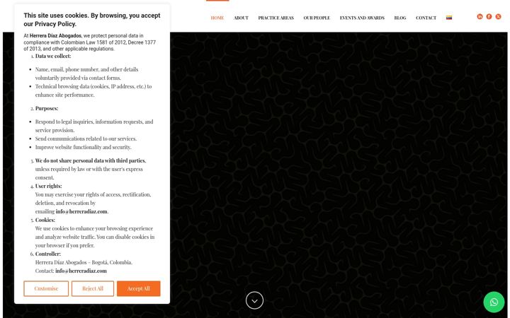 Screenshot of herreradiaz.com