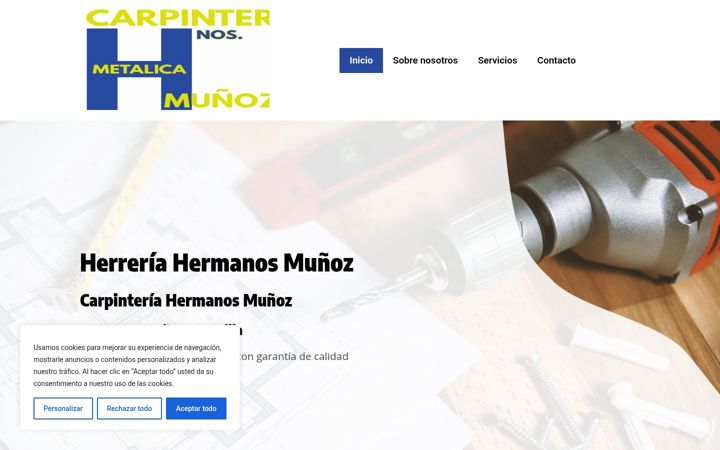 Screenshot of herreriamunoz.com
