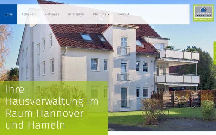 Screenshot of herrmann-hausverwaltung.de