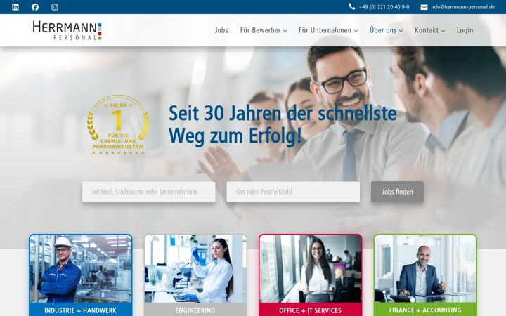 Screenshot of herrmann-personal.de