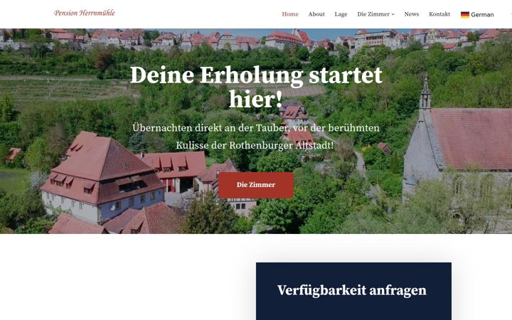 Screenshot of herrnmuehle-rothenburg.de