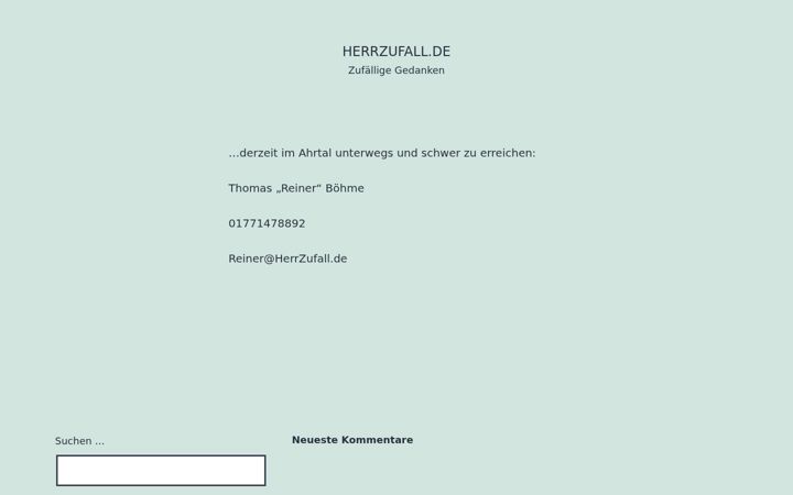 Screenshot of herrzufall.de