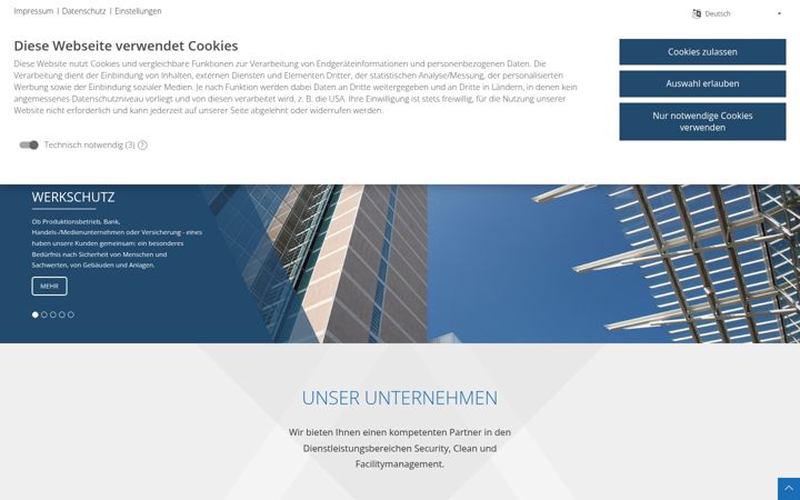 Screenshot of hersa.de