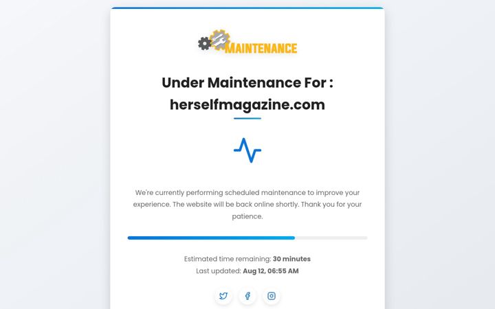 Screenshot of herselfmagazine.com