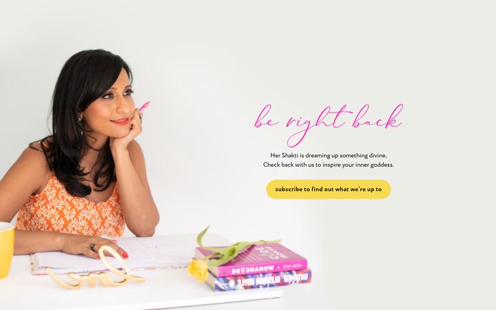 Screenshot of hershakti.co