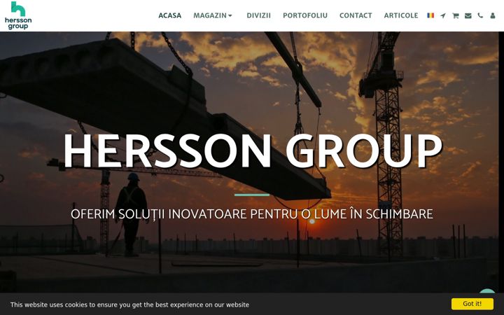 Screenshot of hersson-group.com