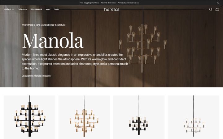 Screenshot of herstal.dk
