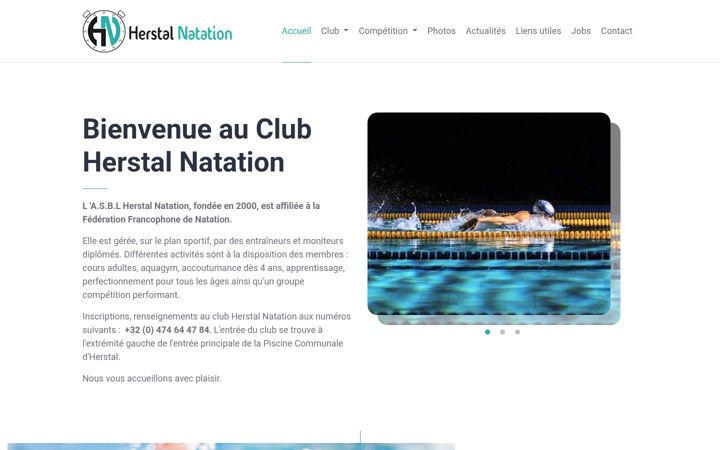 Screenshot of herstalnatation.be