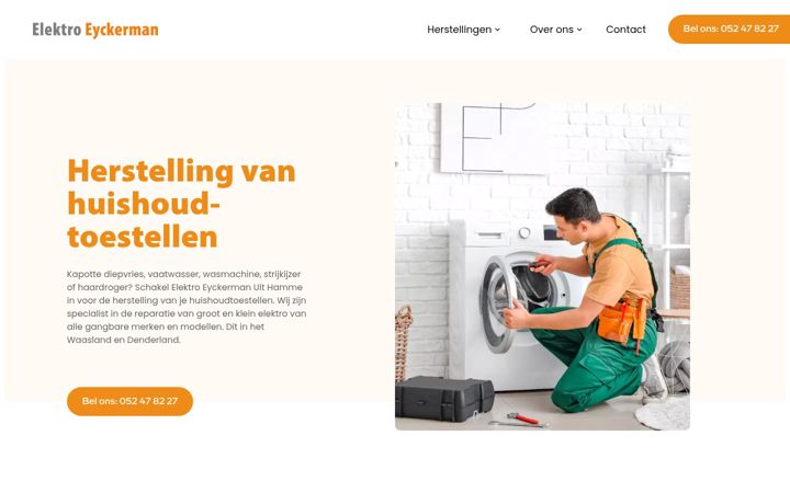 Screenshot of hersteldienst-eyckerman.be