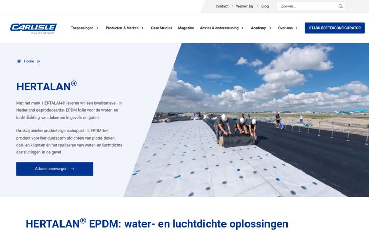 Screenshot of hertalan.nl