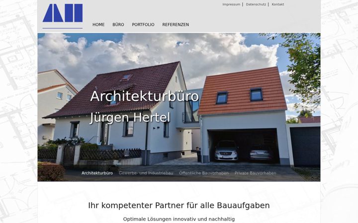 Snimka zaslona za hertel-architekt.de