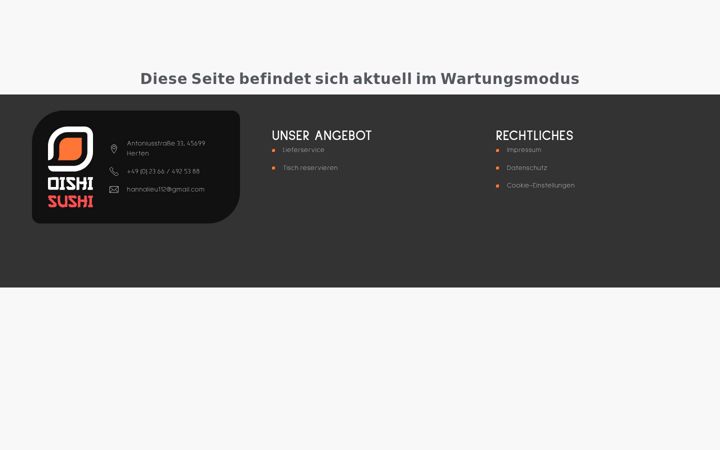 Screenshot of herten-oishisushi.de