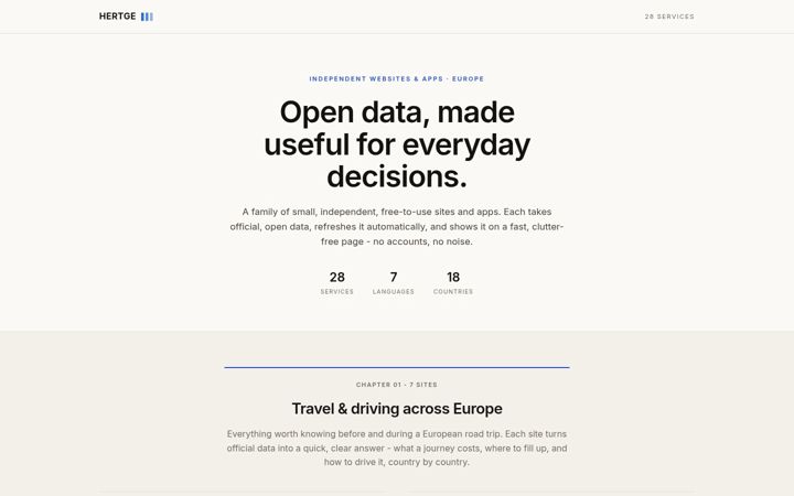Screenshot of hertge.com