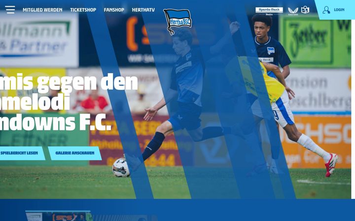 Screenshot of herthabsc.de