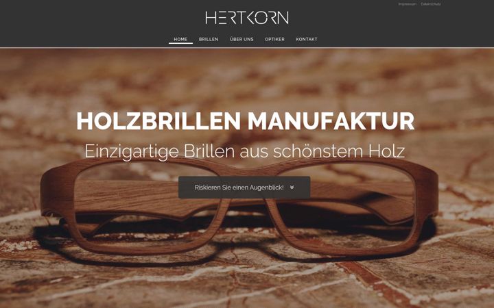 Screenshot of hertkorn.de