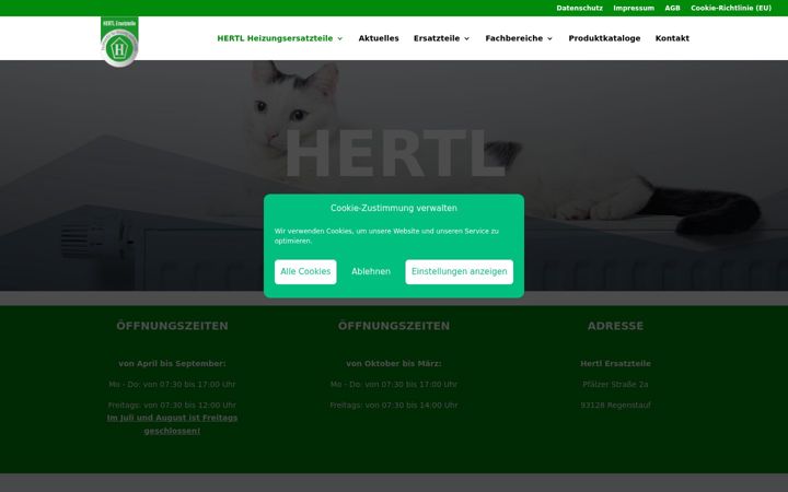 Screenshot of hertl-ersatzteile.de