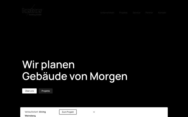 Screenshot of hertner-holding.de