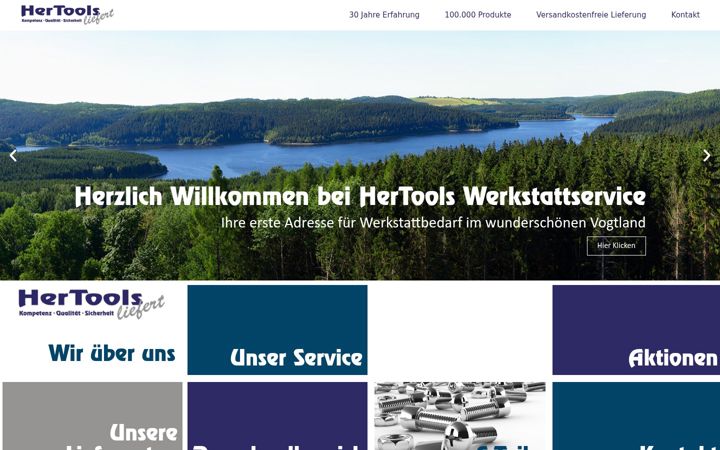 Screenshot of hertools.de