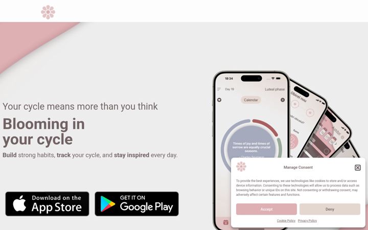 Screenshot of hertracker.com