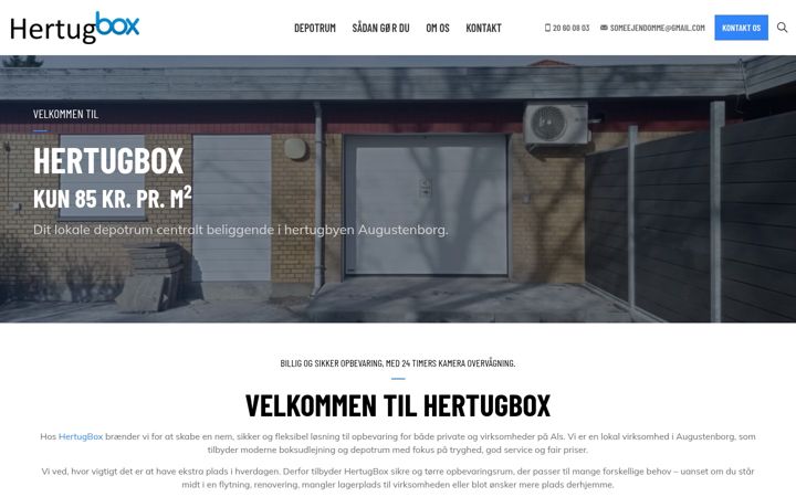 Screenshot of hertugbox.dk