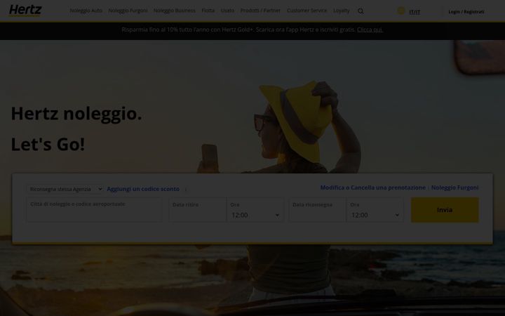 Screenshot of hertz.it