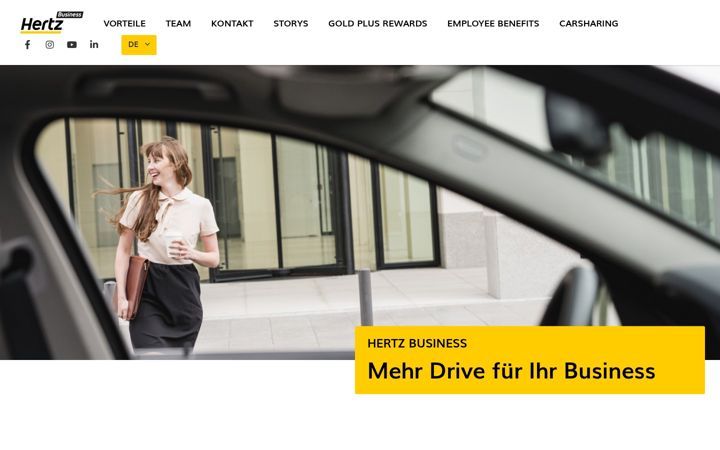 Screenshot of hertzbusiness.ch