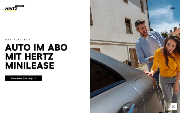 Screenshot of hertzminilease.ch