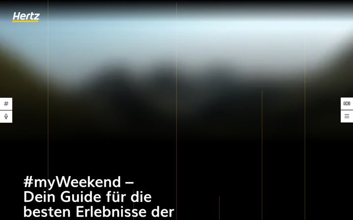Screenshot of hertzmyweekend.ch