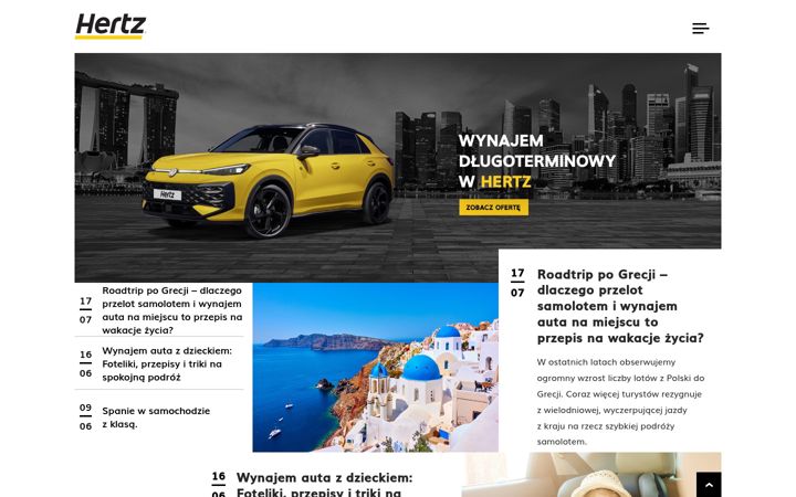 Screenshot of hertzpoland.pl