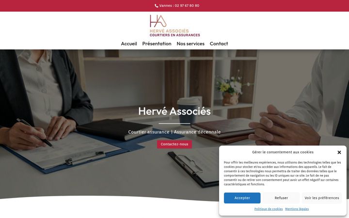 Screenshot of herve-associes.fr