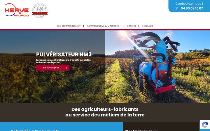 Screenshot of herve-mauricio.fr
