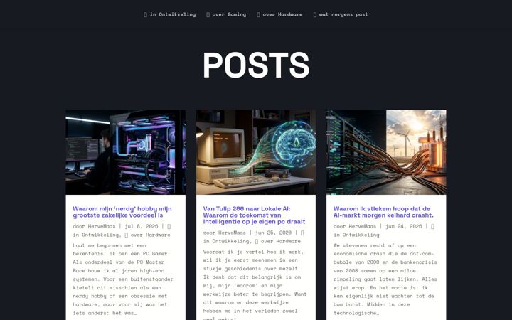 Screenshot of hervemaas.com
