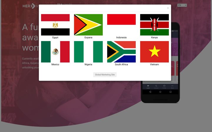 Screenshot of herventure.org