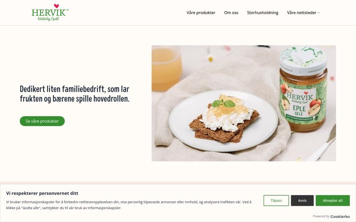 Screenshot of hervik.com