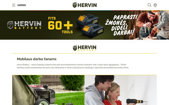 Skærmbillede af hervin.lt