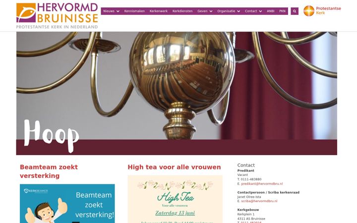 Screenshot of hervormdbru.nl