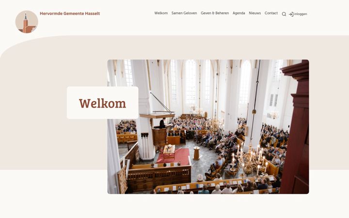 Screenshot of hervormdhasselt.nl