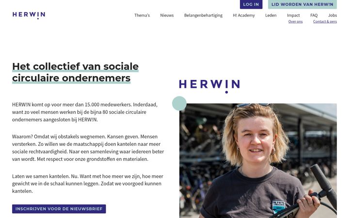 Screenshot of herwin.be