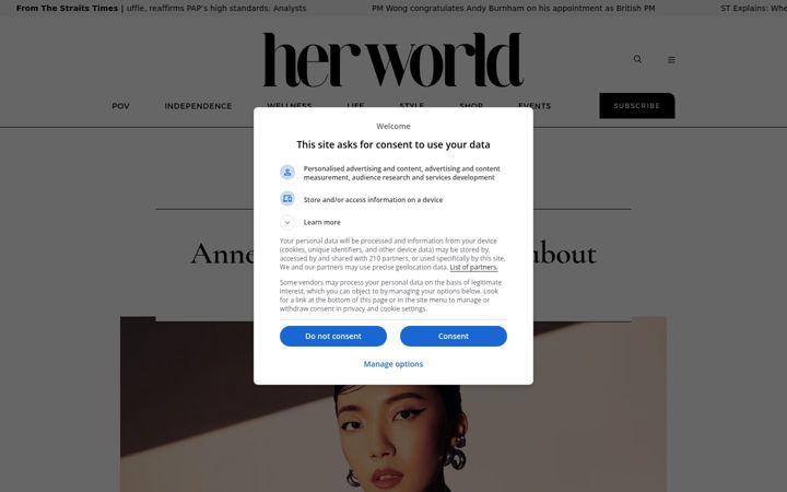 Screenshot of herworld.com