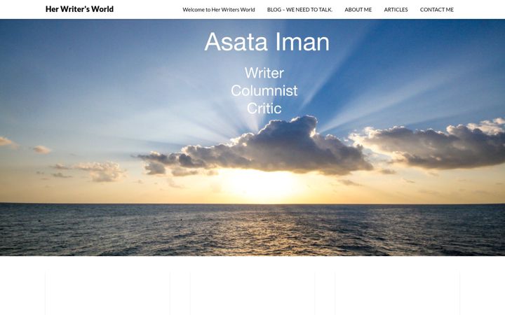 Screenshot of herwritersworld.com