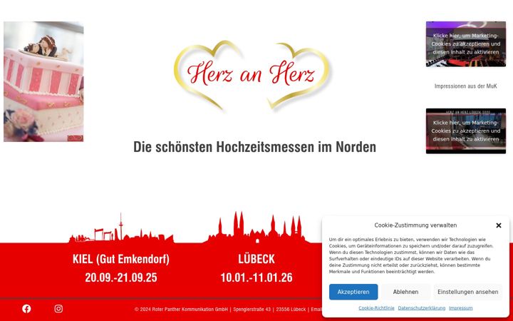 Screenshot of herz-an-herz-messe.de