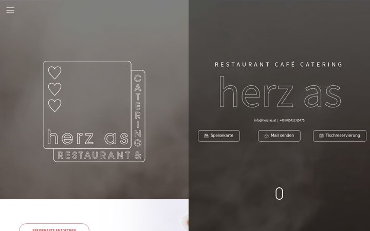 Screenshot of herz-as.at