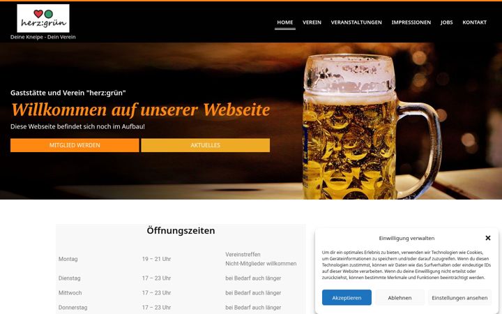 Screenshot of herz-gruen.de
