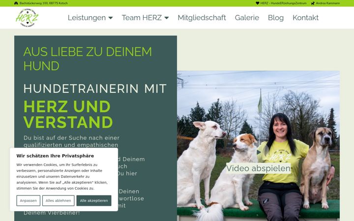 Screenshot of herz-hunde-bruehl.de