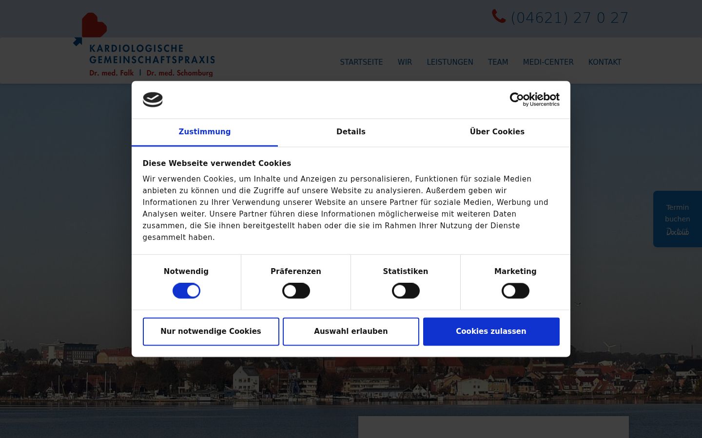Snímek obrazovky baneru souhlasu zobrazeného před jakoukoli interakcí