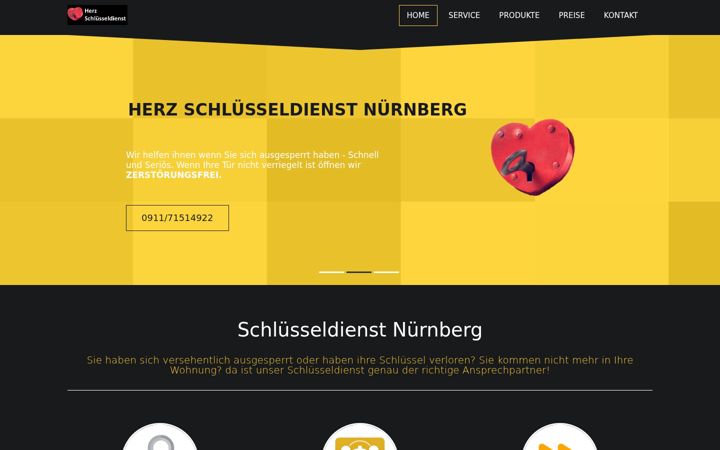 Screenshot of herz-schluesseldienst.de