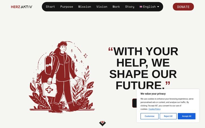 Screenshot of herzaktiv.com